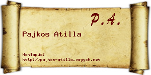 Pajkos Atilla névjegykártya